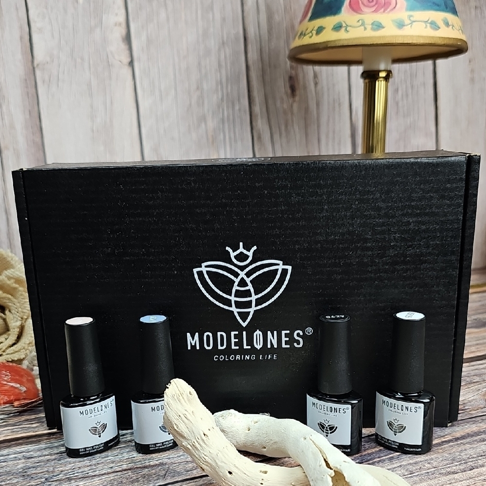 NEW MODELONES COLORING LIFE GEL NAIL POLISH KIT WITH UV LIGHT